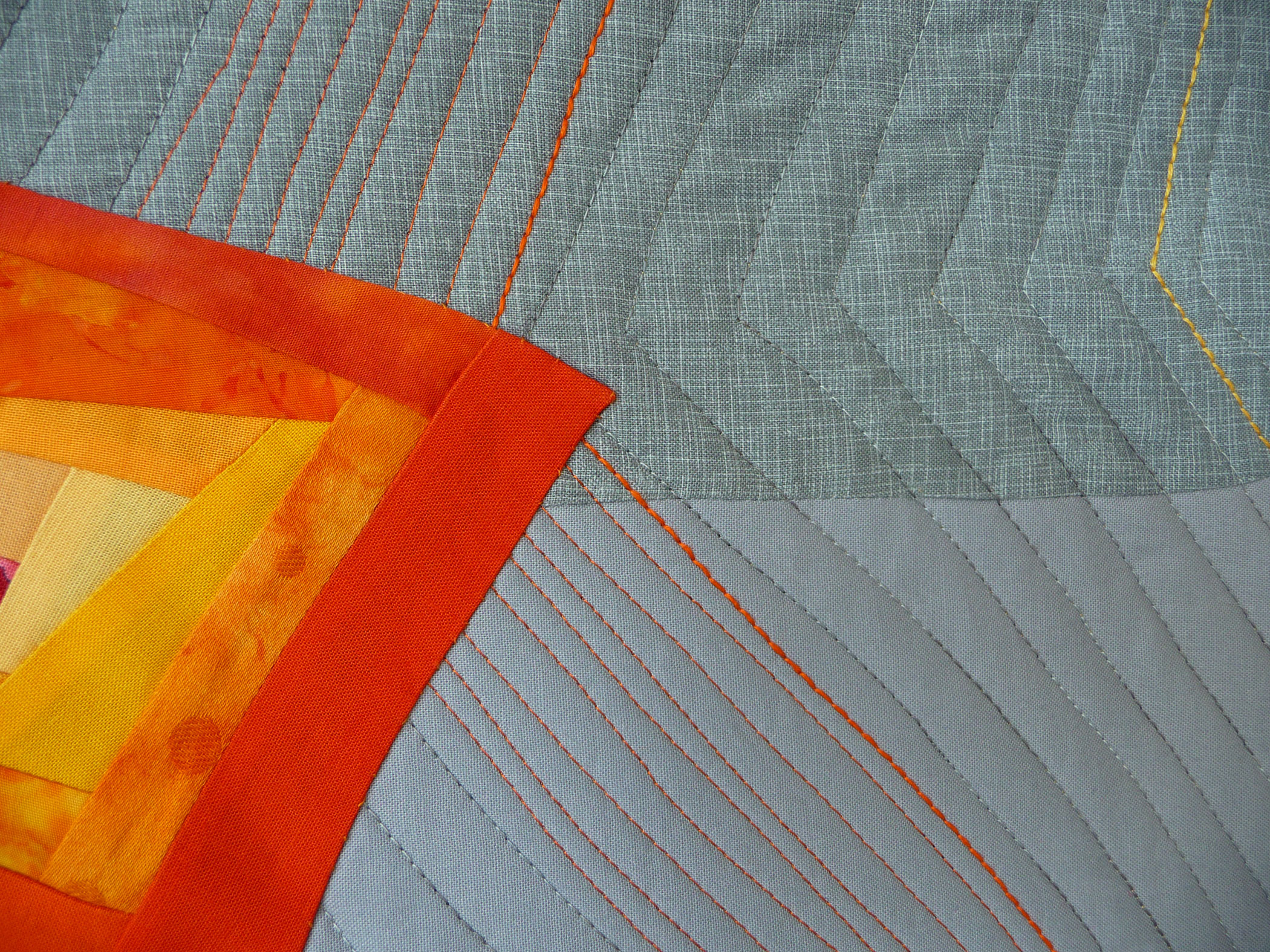 Toni Furst Smith Conscious Quilts Heat Wave NYC (Detail)